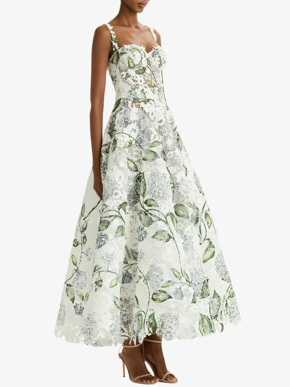 Marylu Strappy Lace Maxi Dress Flowering Girl