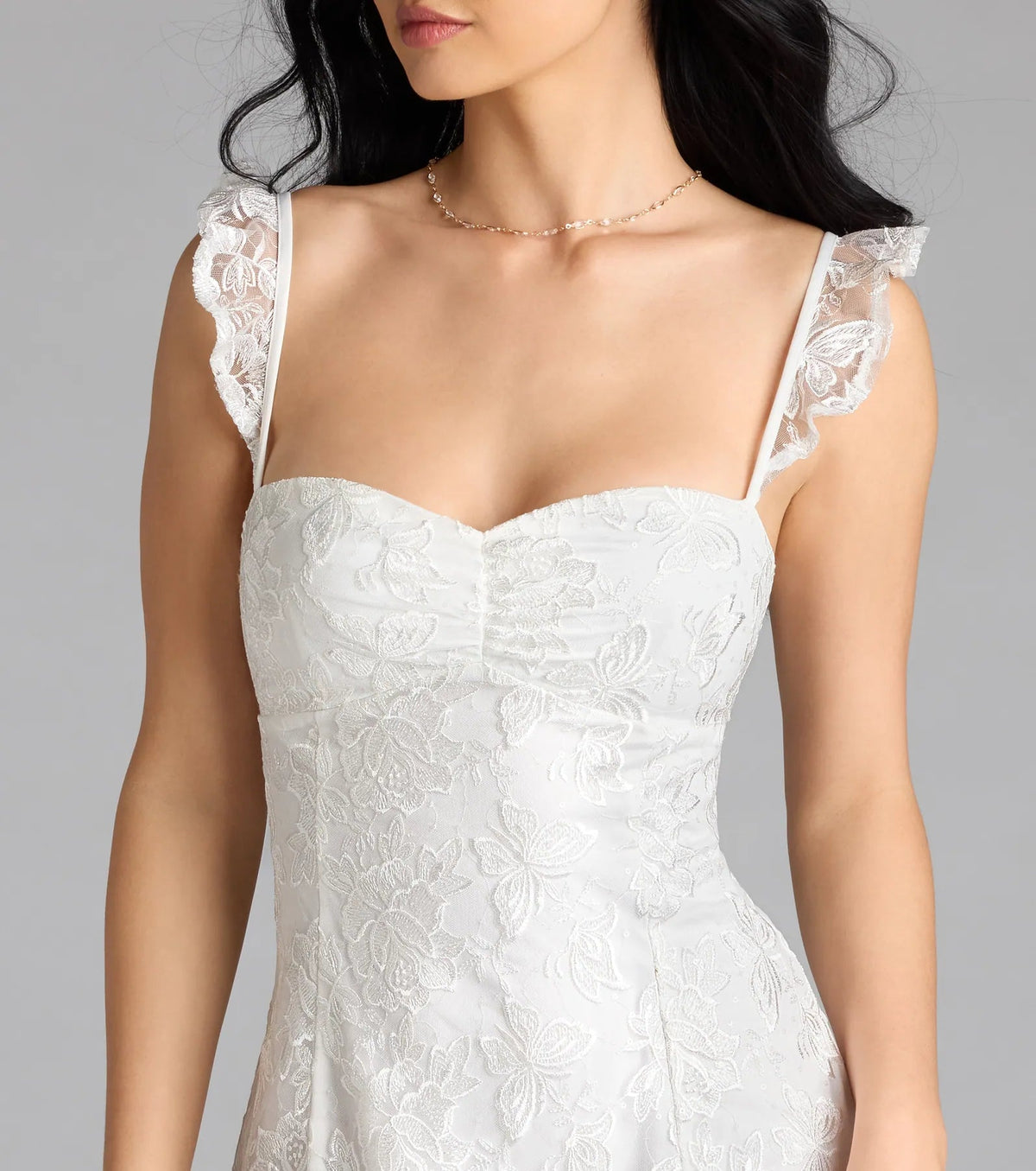 Butterfly Lace-Up Skater Dress Flowering Girl