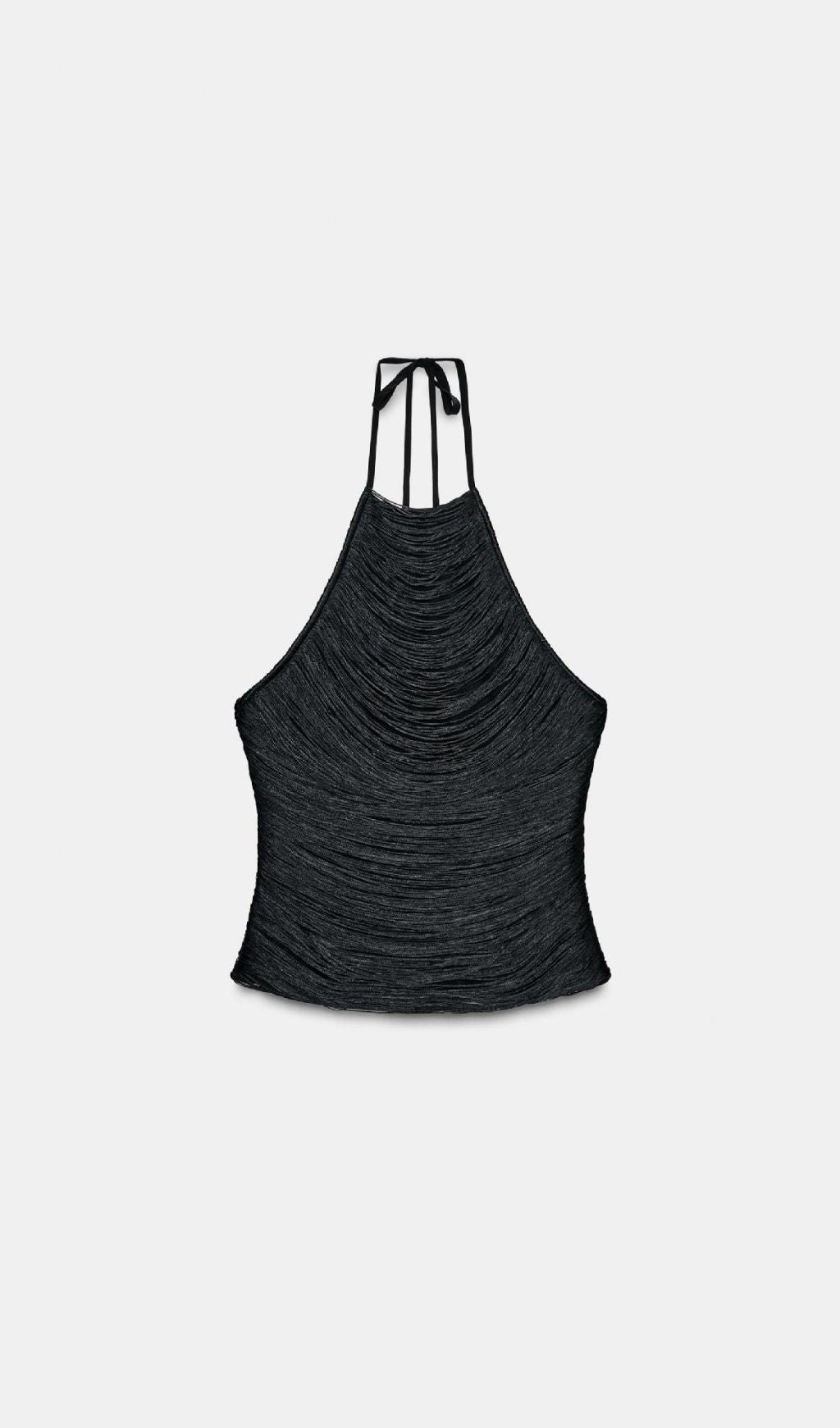 Anielka Halterneck Fringe Top Flowering Girl
