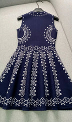 Capri Scarf Print Knit Short Dress Flowering Girl