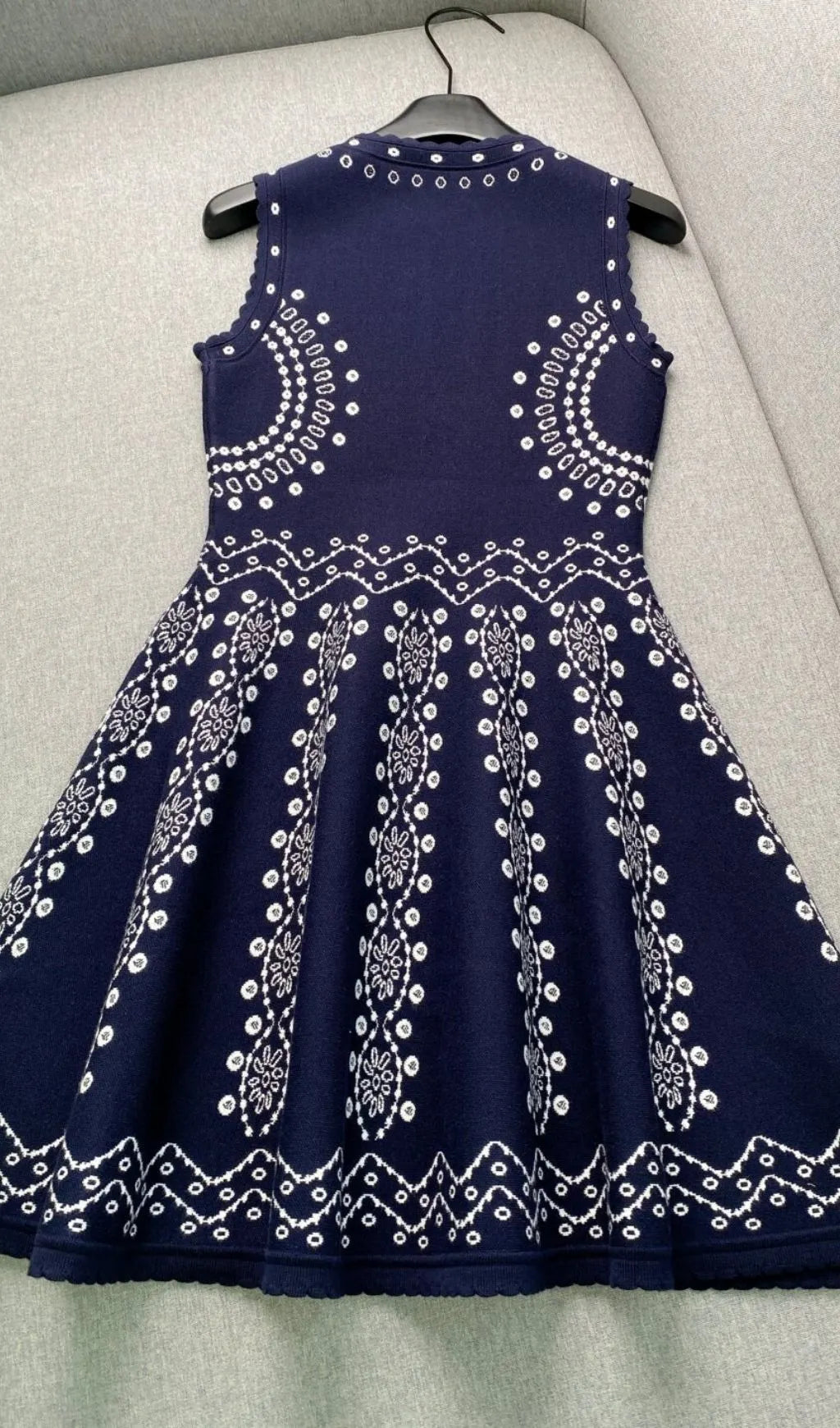 Capri Scarf Print Knit Short Dress Flowering Girl