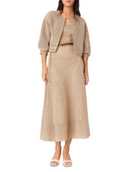 Sequin Knit Cardigan Flowering Girl