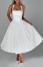 Cressida Midi Dress - Ivory Flowering Girl