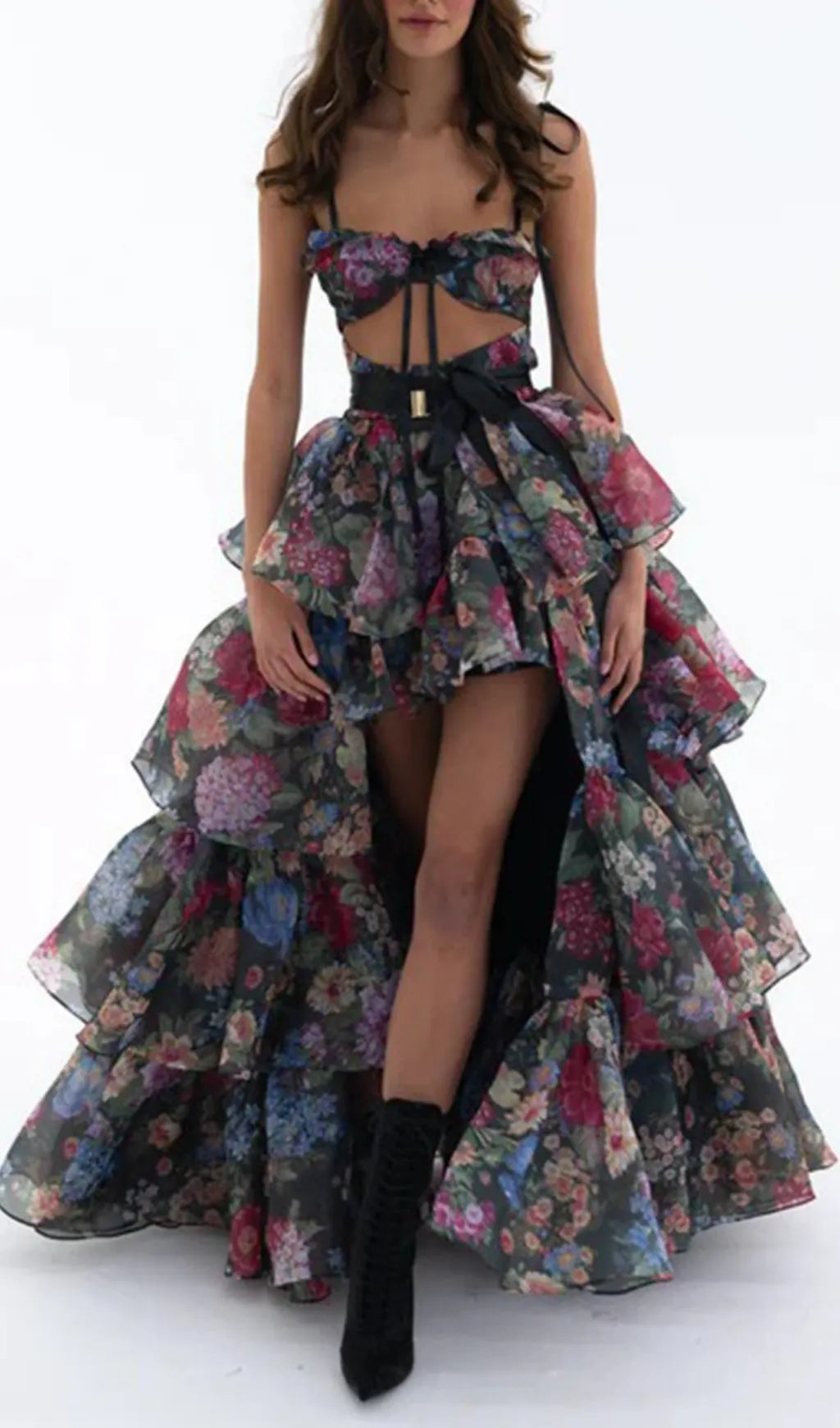 Eabha Floral Printed Maxi Dress Flowering Girl