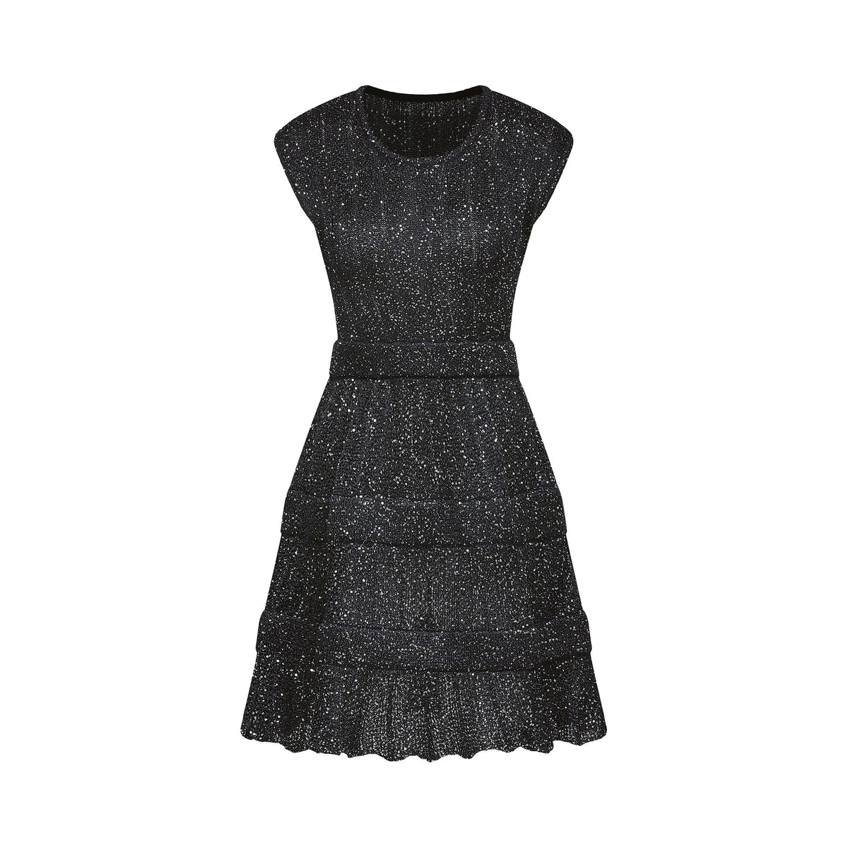 Cordelia sequin-embellished tiered mini dress Flowering Girl