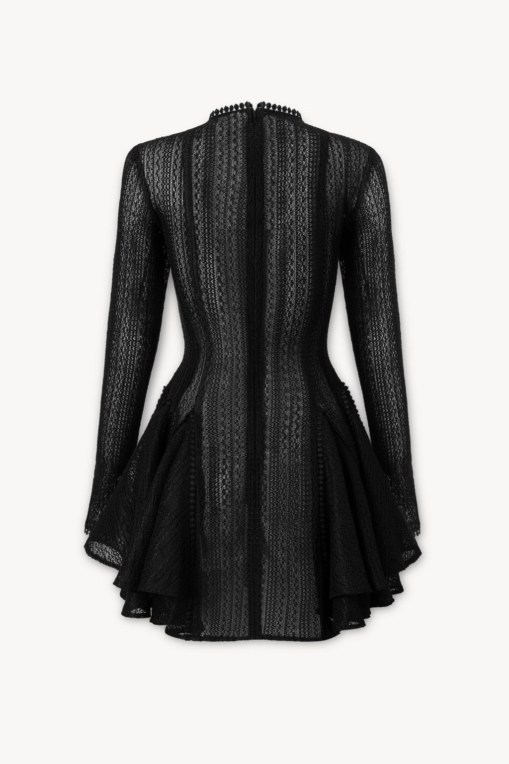 Giana Long Sleeve Crochet Mini Dress Flowering Girl