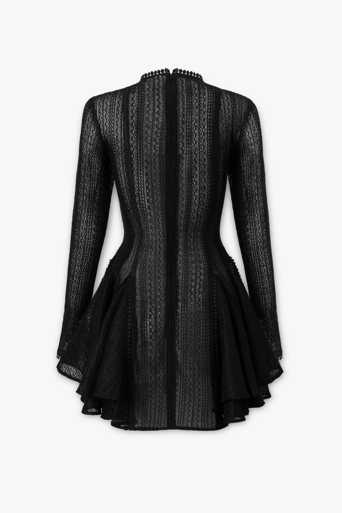 Giana Long Sleeve Crochet Mini Dress Flowering Girl