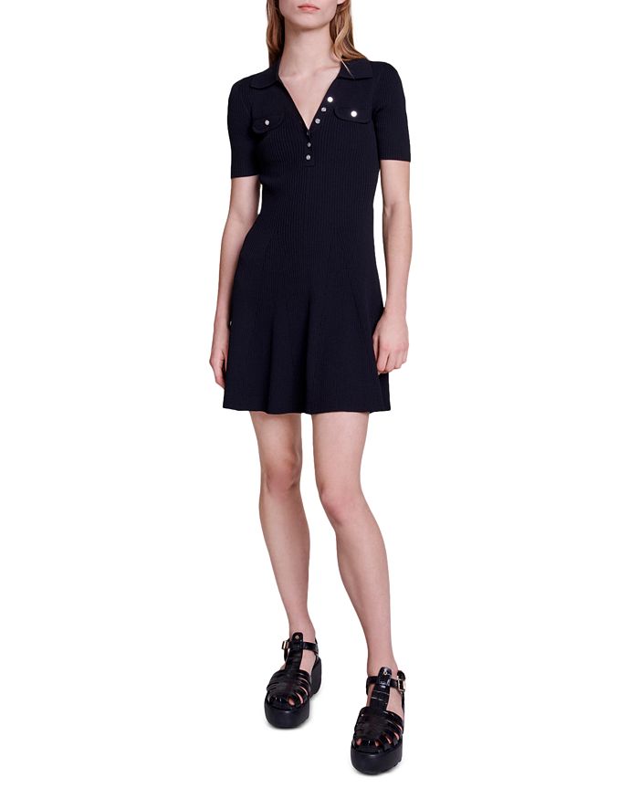 RIMOSETTE RIBBED KNIT DRESS Flowering Girl