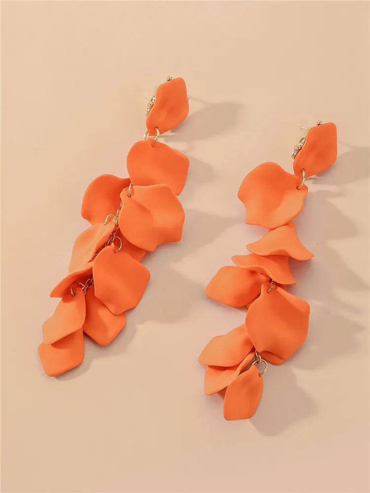 Cora Petal Fringe Earrings Flowering Girl