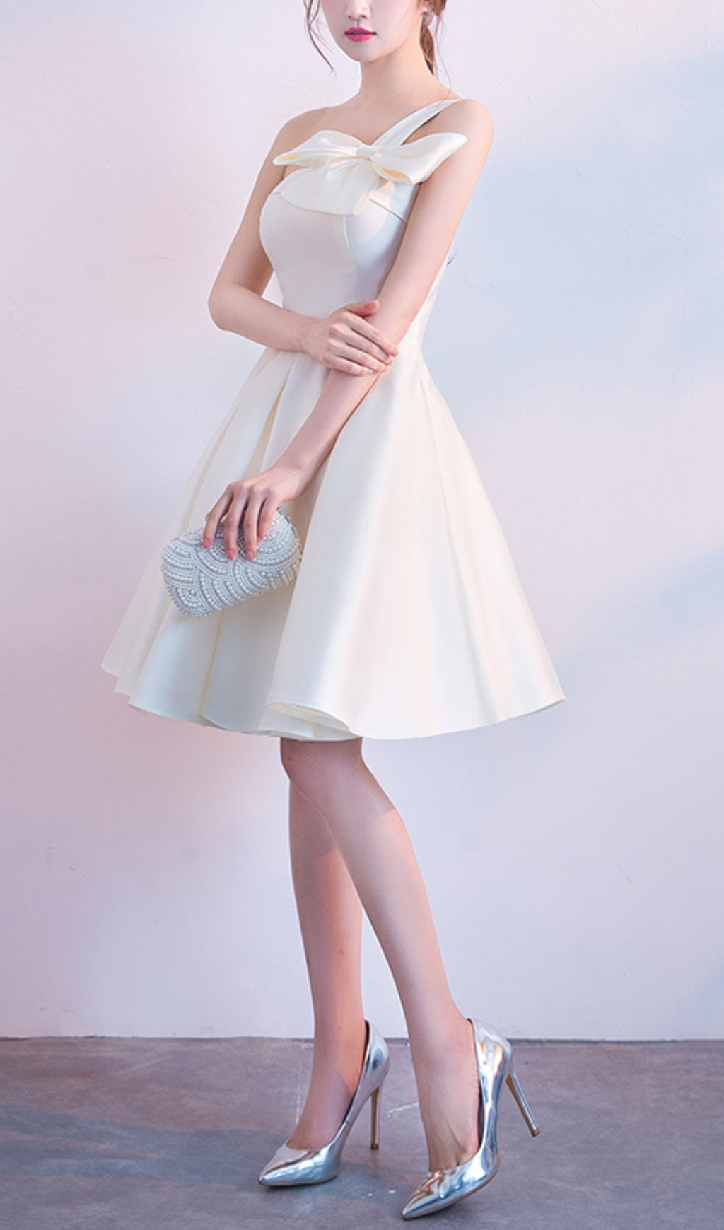 Astera Strapless Bow Mini Dress