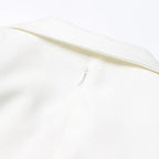 Flower Blazer Dress In White Flowering Girl