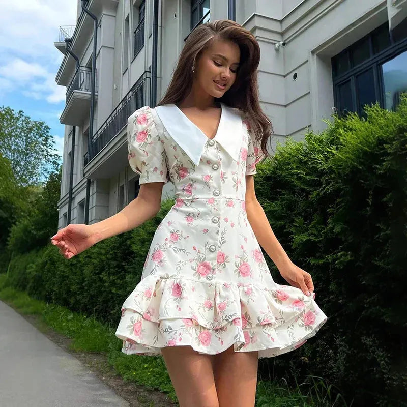 Mattie Mini Dress Flowering Girl