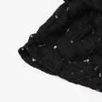 Vanessa Long Sleeves Layered Lace Mini Dress In Black Flowering Girl