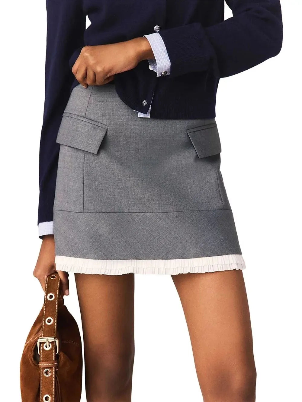 A-Line Poplin Skirt Flowering Girl