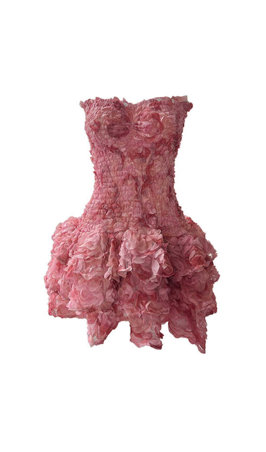 Ernesto Strapless Flower Mini Dress Flowering Girl