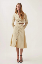 Karine White Fringed Jacket & Skirt Matching Set Flowering Girl