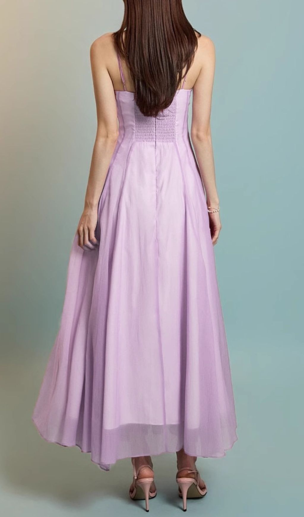 Fala Purple Strappy Maxi Dress Flowering Girl