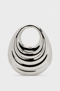 Annabel Metal Clutch - Silver Flowering Girl