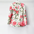 Garrett Flower Printed Blazer & Pants Set Flowering Girl