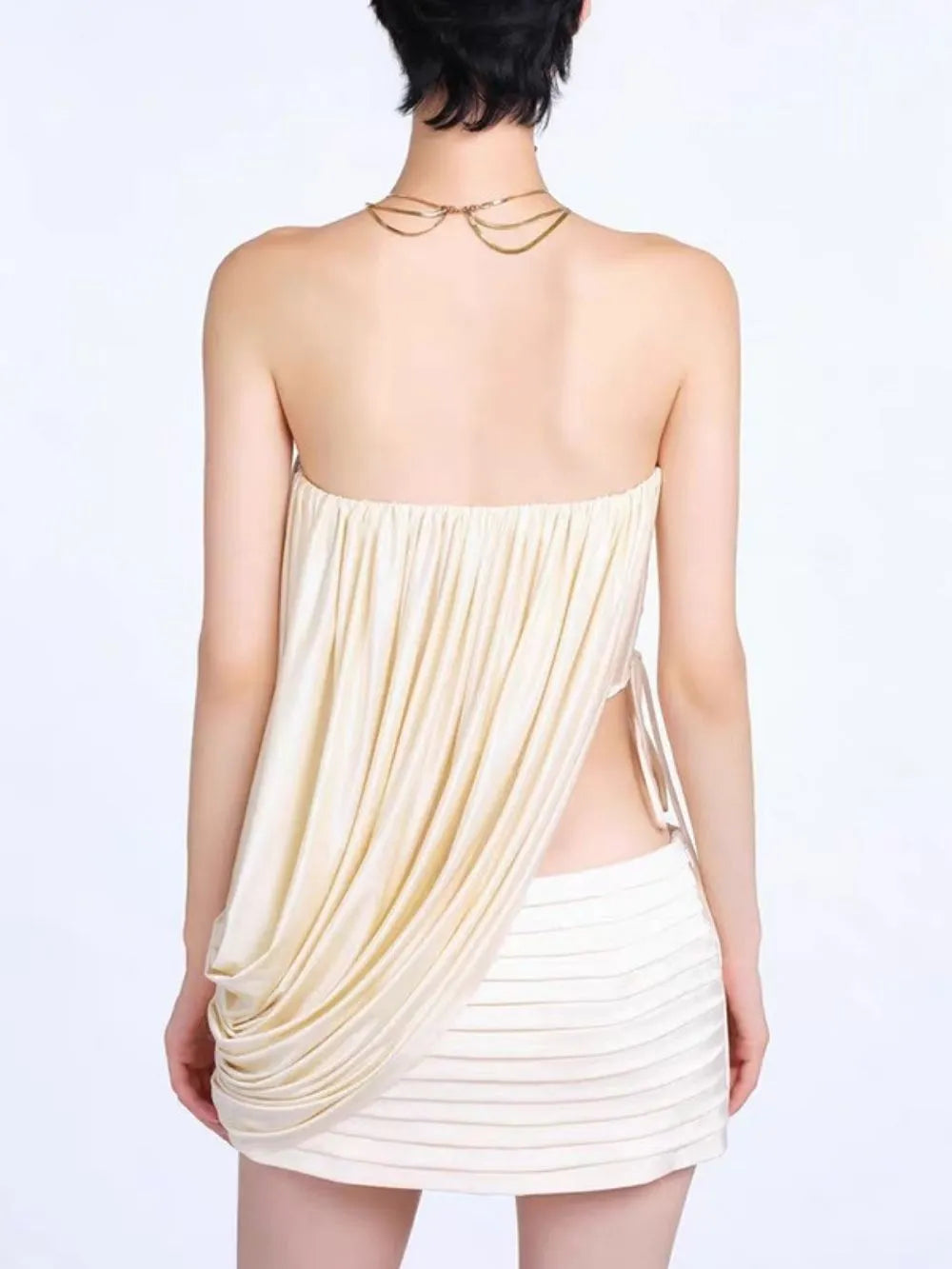 Matsu Pleated Top Flowering Girl