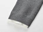 Hélio Grey Long Sleeve Knit Mini Dress Flowering Girl