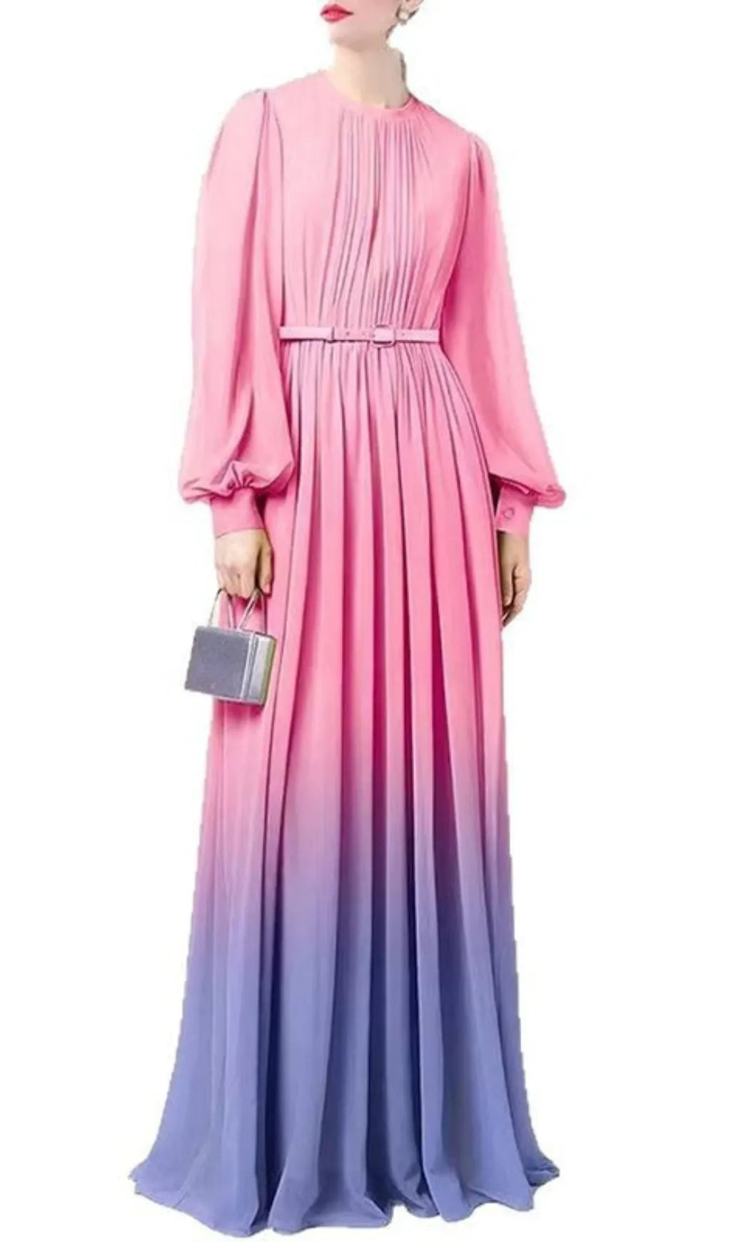 Ebba Lantern Long Sleeves Maxi Dress Flowering Girl