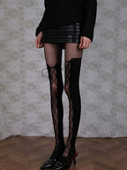 Marlin Black Tights Flowering Girl