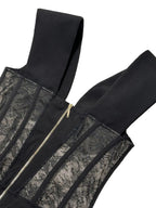Meri Black Lace Bodysuit Flowering Girl