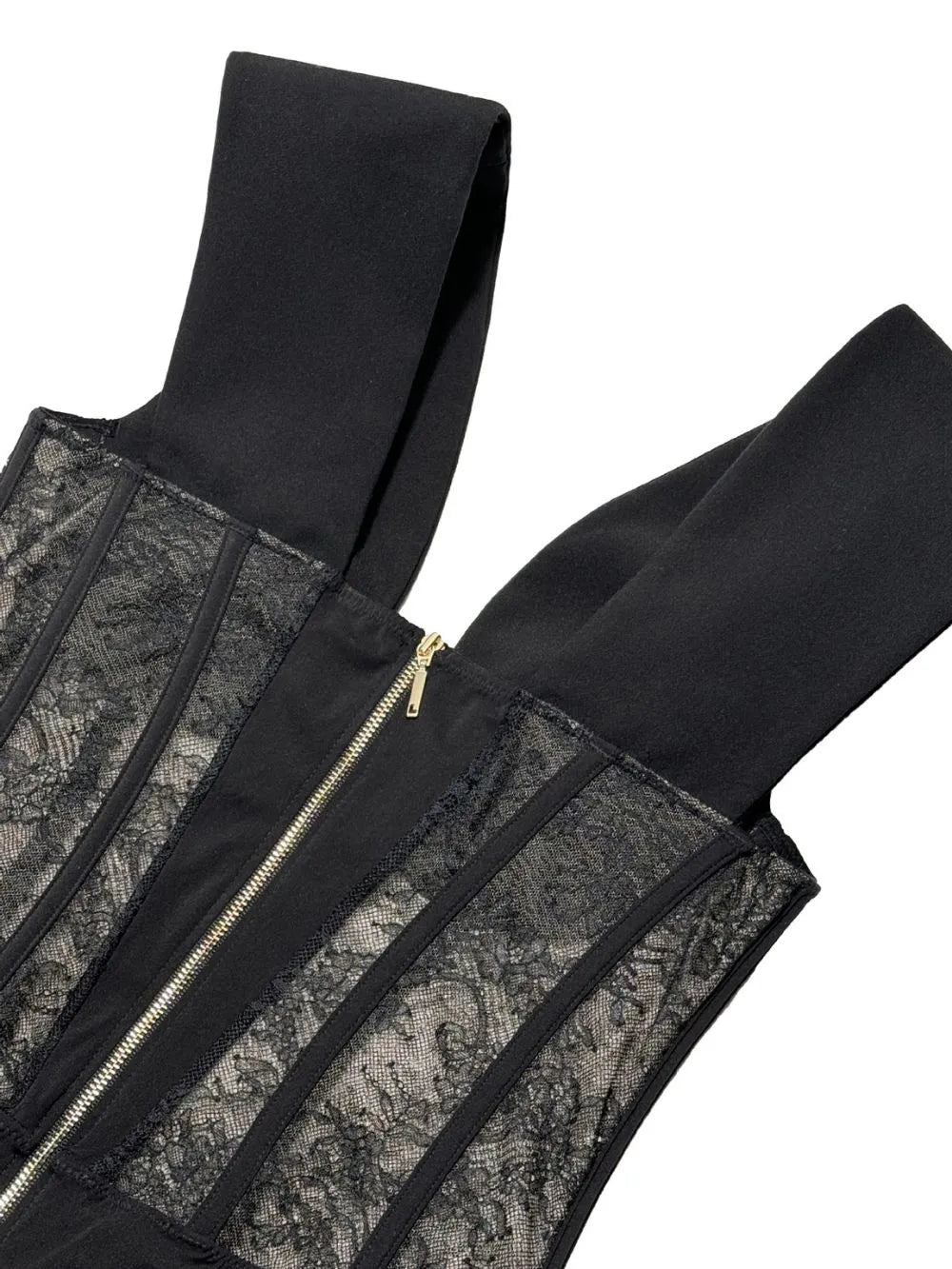 Meri Black Lace Bodysuit Flowering Girl