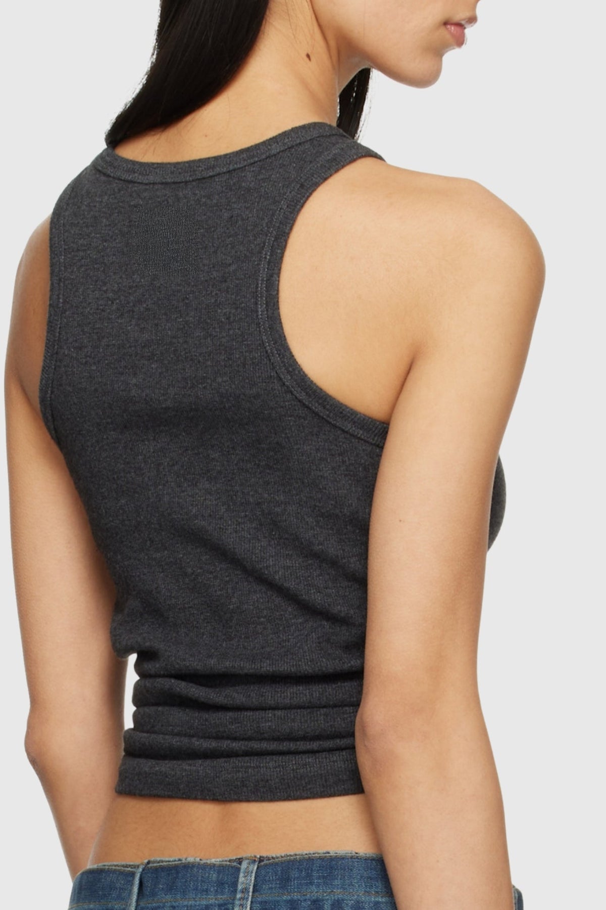 Claudas Knot Tank Top - Grey Flowering Girl