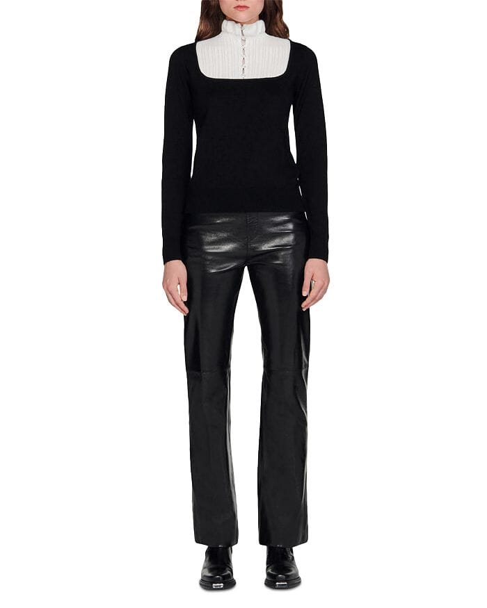 LENY MOCK NECK SWEATER Flowering Girl