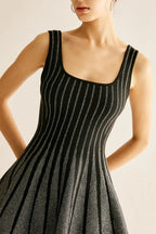 Arlene Square Neck Stripe Mini Dress Flowering Girl