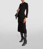 KNIT BUTTON SLIT MAXI SKIRT Flowering Girl