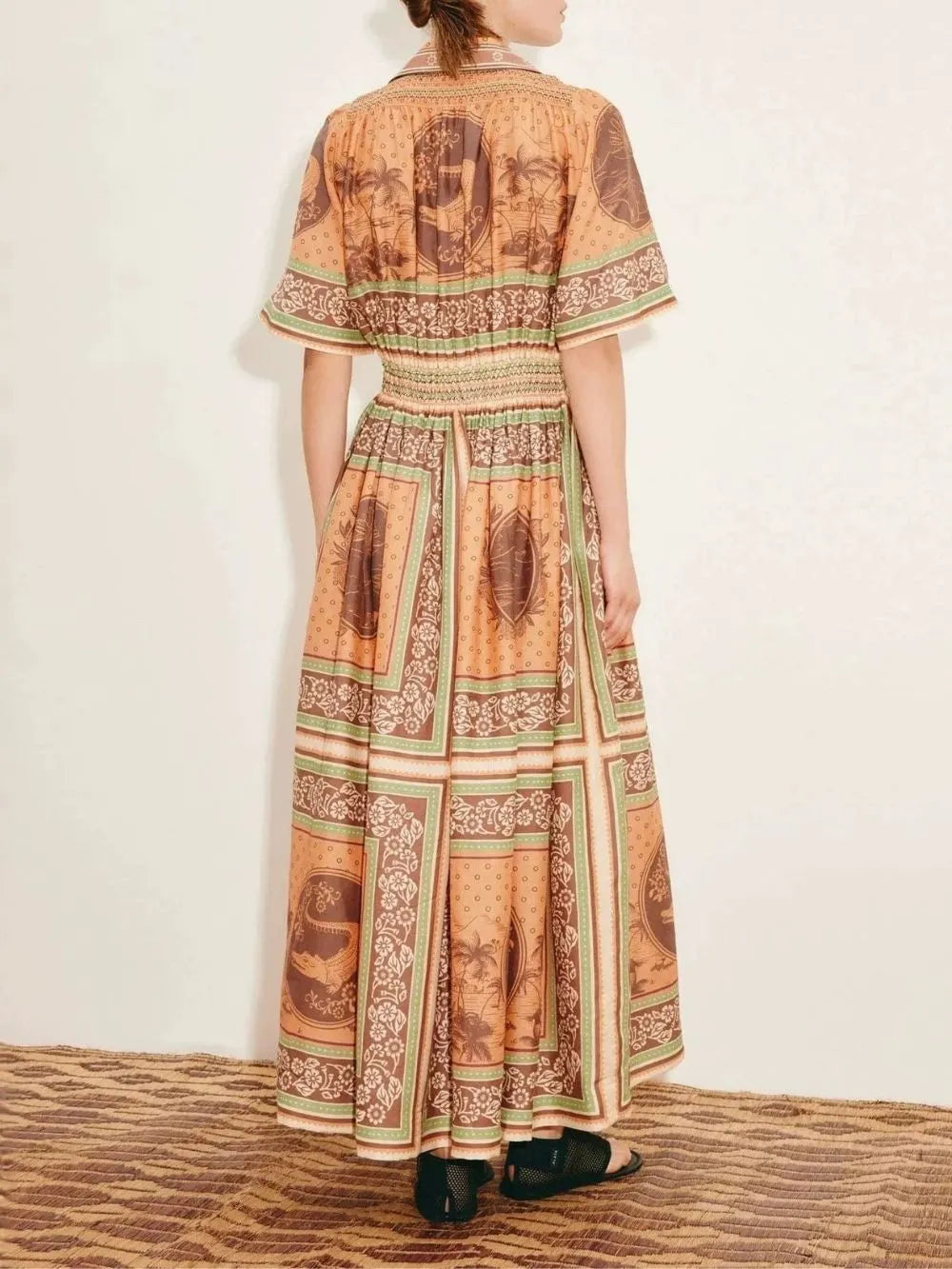 Kloe Printed Midi Dress Flowering Girl