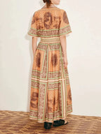 Kloe Printed Midi Dress Flowering Girl