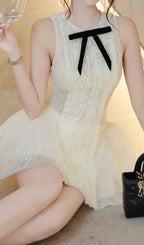 Isoko Sleeveless Lace Mini Dress Flowering Girl