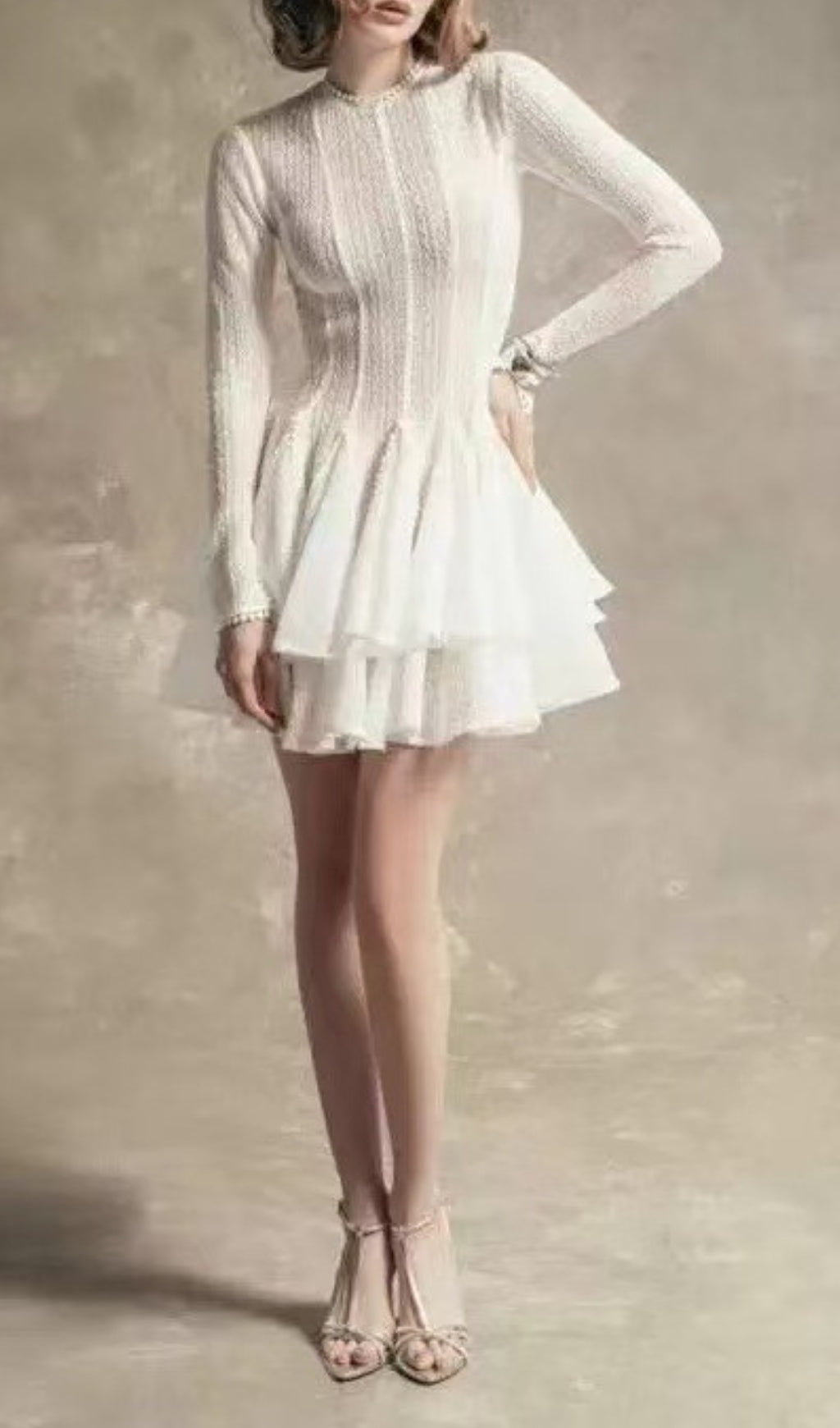 Colt Long Sleeve Ruffle Mini Dress Flowering Girl