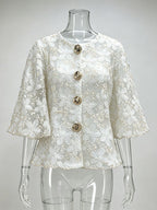Miyuri Floral Embroidery Top