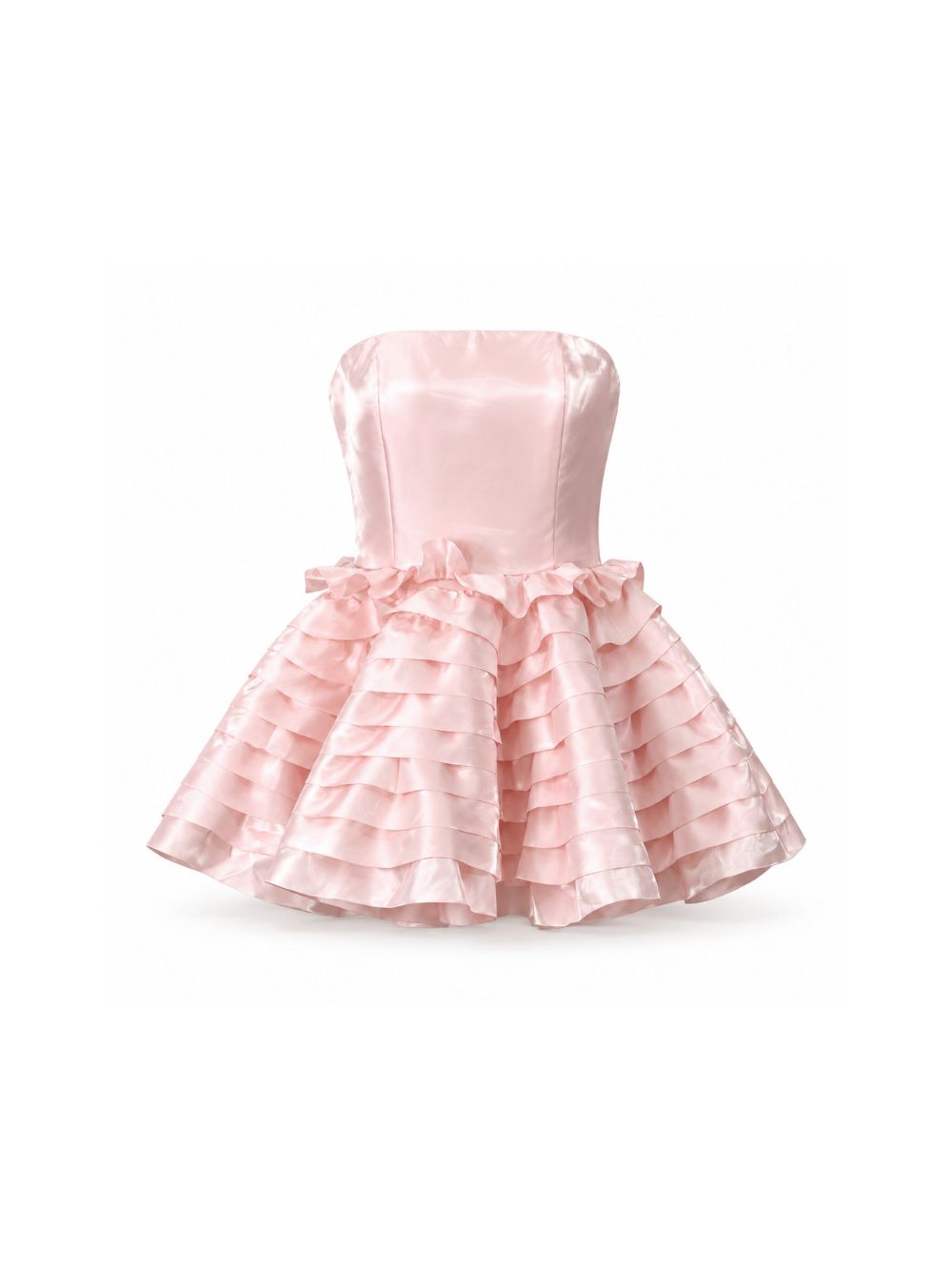 Montie Strapless Layered Ruffle Top