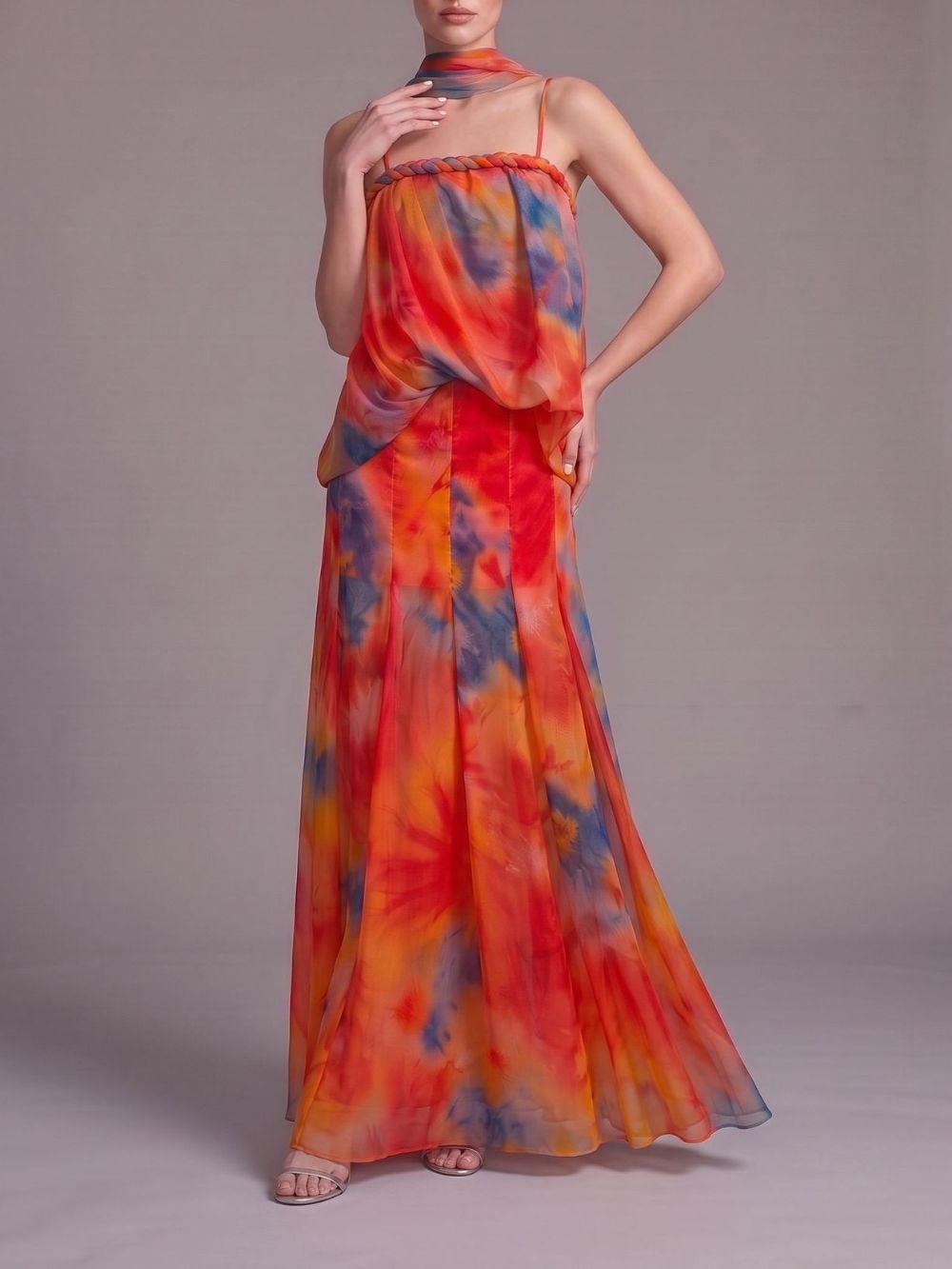 Myla Spaghetti Printed Maxi Dress