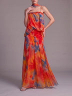 Myla Spaghetti Printed Maxi Dress