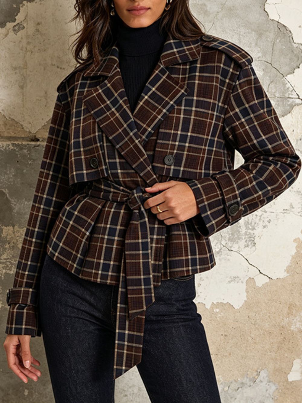 Moira Checkered Jacket