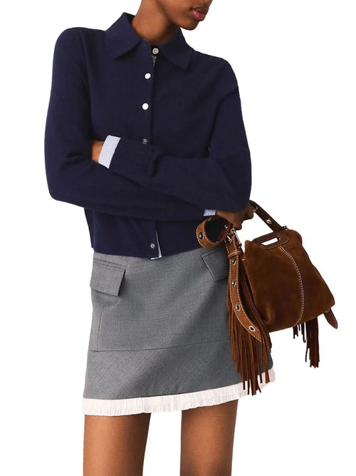 A-Line Poplin Skirt Flowering Girl