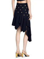 Studded Knit Skirt Flowering Girl