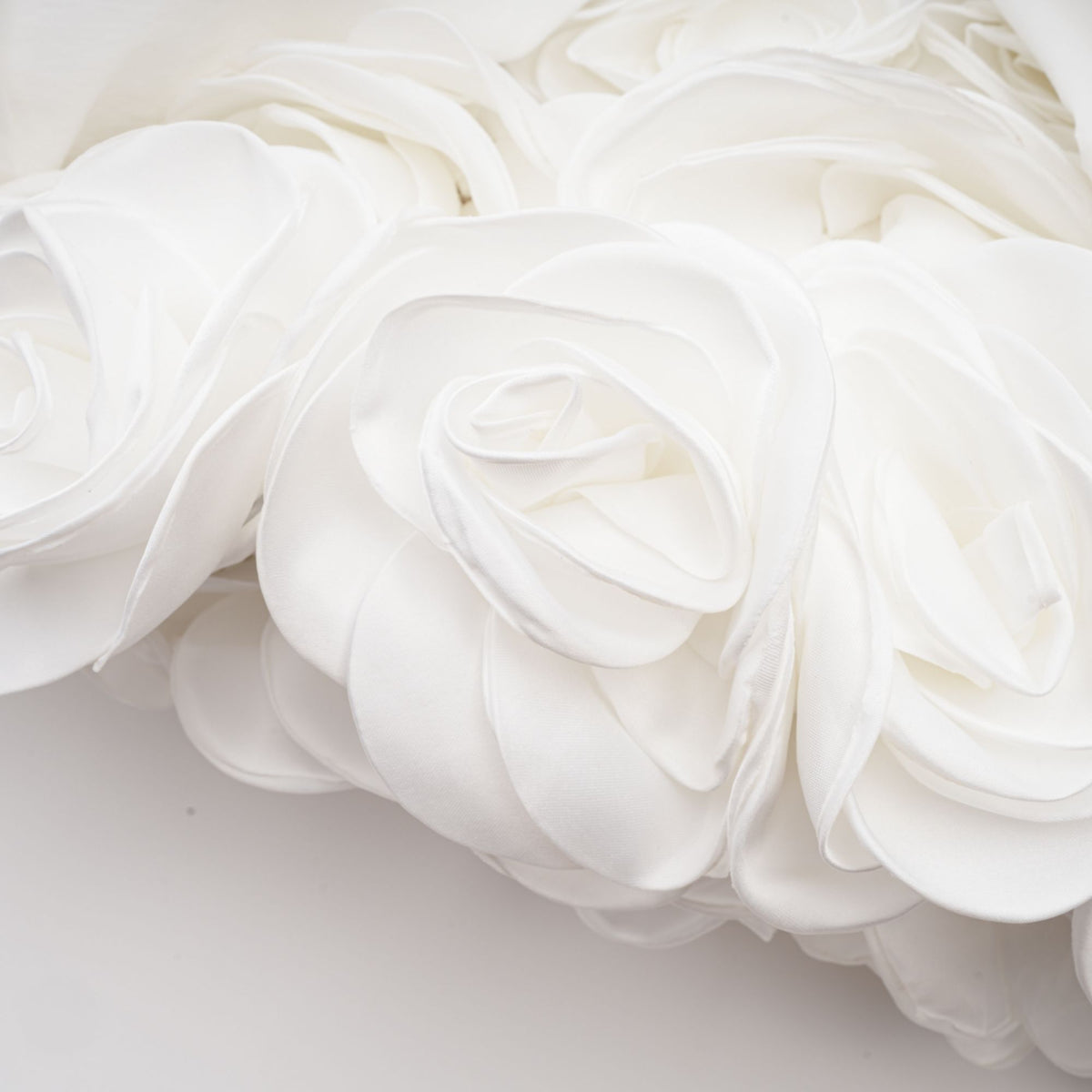 Lucie White Petal-Layered Strapless Corset Mini Dress Flowering Girl