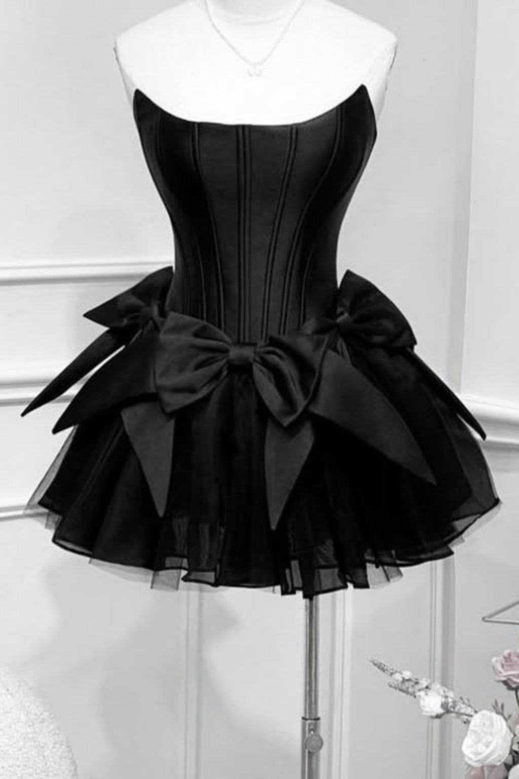 Mael Femme Coppélia Dress-Black Flowering Girl