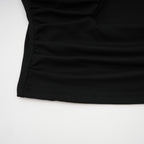 Anaïs black open-front gathered top Flowering Girl