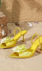Hollace Yellow Flower Sandals Flowering Girl