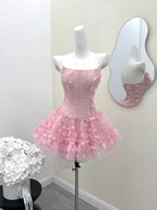 Adara Butterfly Corset Mini Dress Flowering Girl