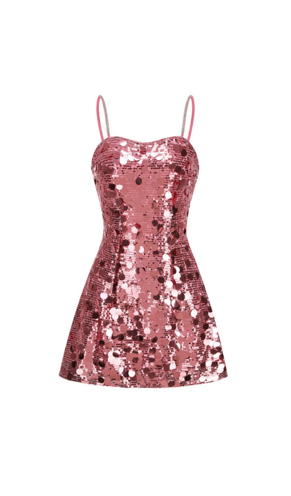 Isabela Pink Sequin Mini Dress Flowering Girl